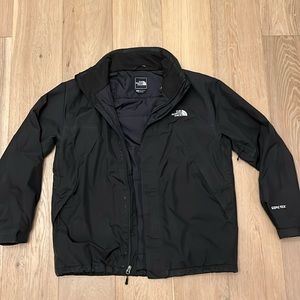 North Face Men’s Large GoreTex black winter ski jacket